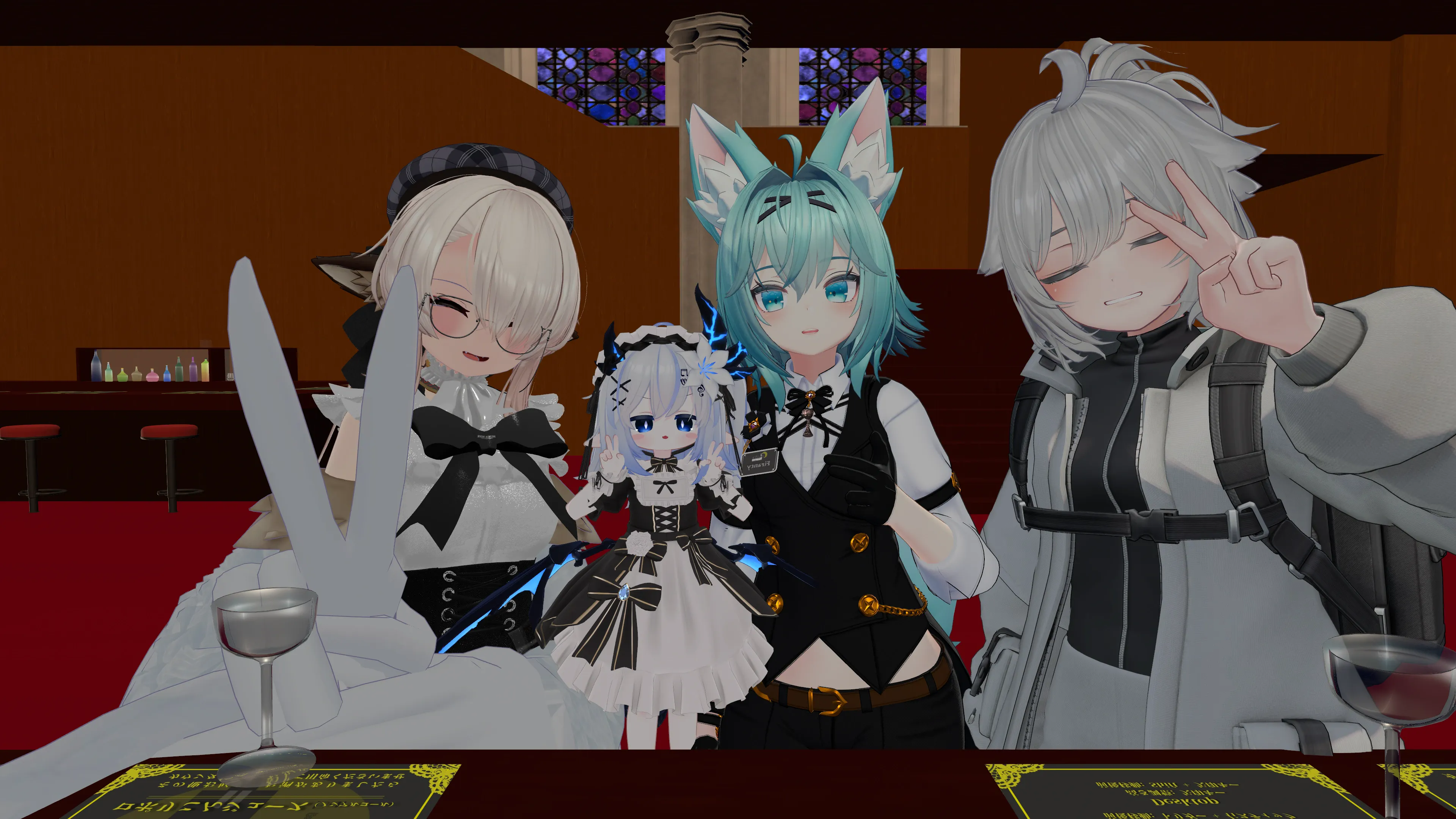 Confession来館者とキャストの集合写真